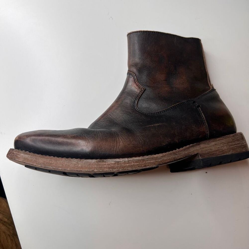 Freebird Pueblo leather distressed brown leather chukka boot single left shoe am